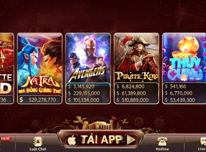 Các tính năng nổi bật trên app Sunwin