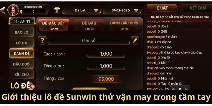 Lô đề Sunwin là mở ra cơ hội “đổi đời” cho người chơi