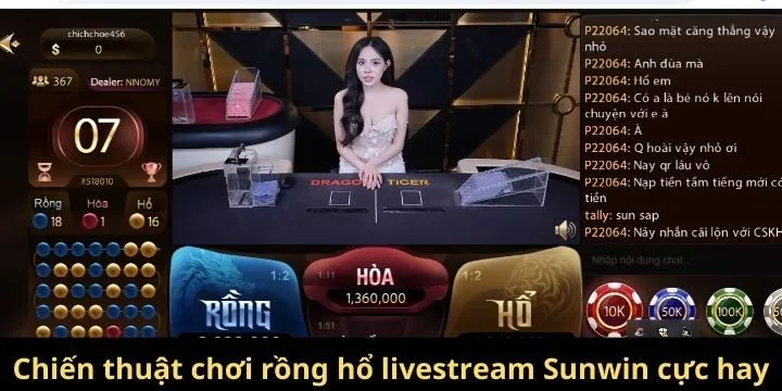 Tỷ lệ thưởng trong rồng hổ livestream Sunwin
