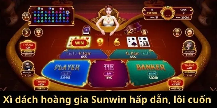 Xì dách hoàng gia Sunwin là siêu phẩm đỉnh nhất 2026